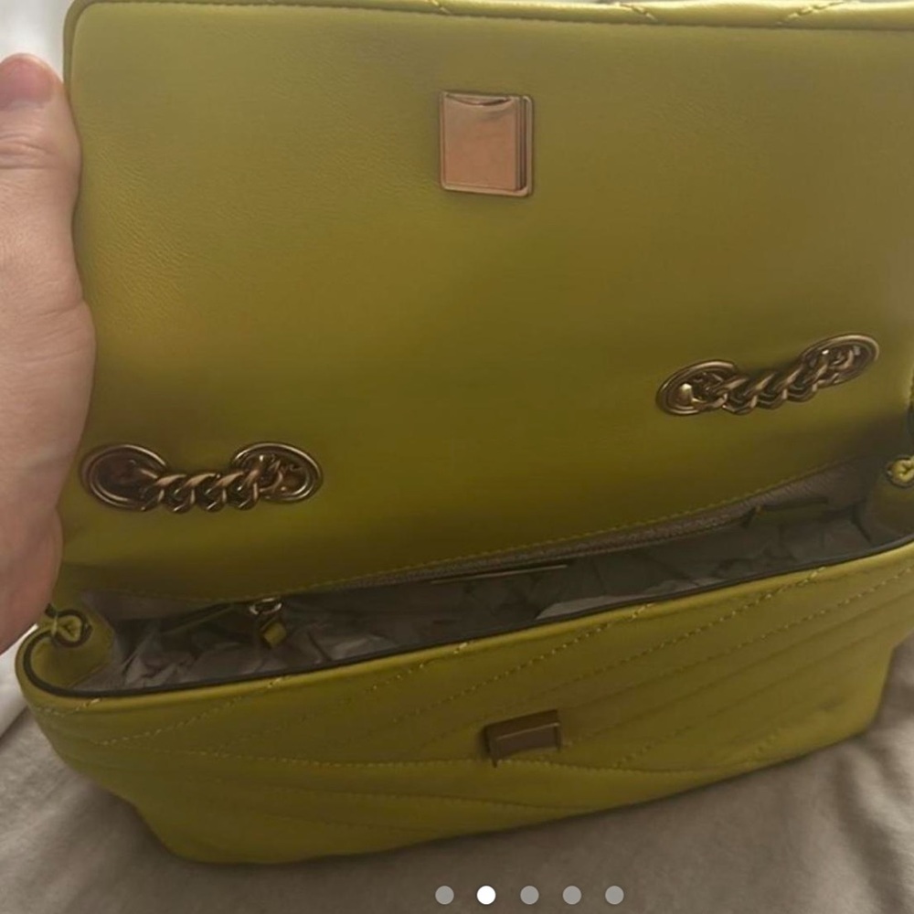 Tory Burch Kira Convertible chartreuse green Shoulder Bag - Picture 4 of 4
